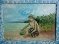 il ragazzo che si prende la sabbia 